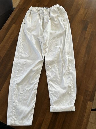 PLEASE Hose Weiss – Wie NEU – Gr. S – Made in Italy