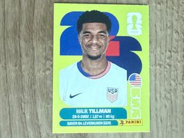 Panini FIFA WM 2026 Sticker Malik Tillman USA 15