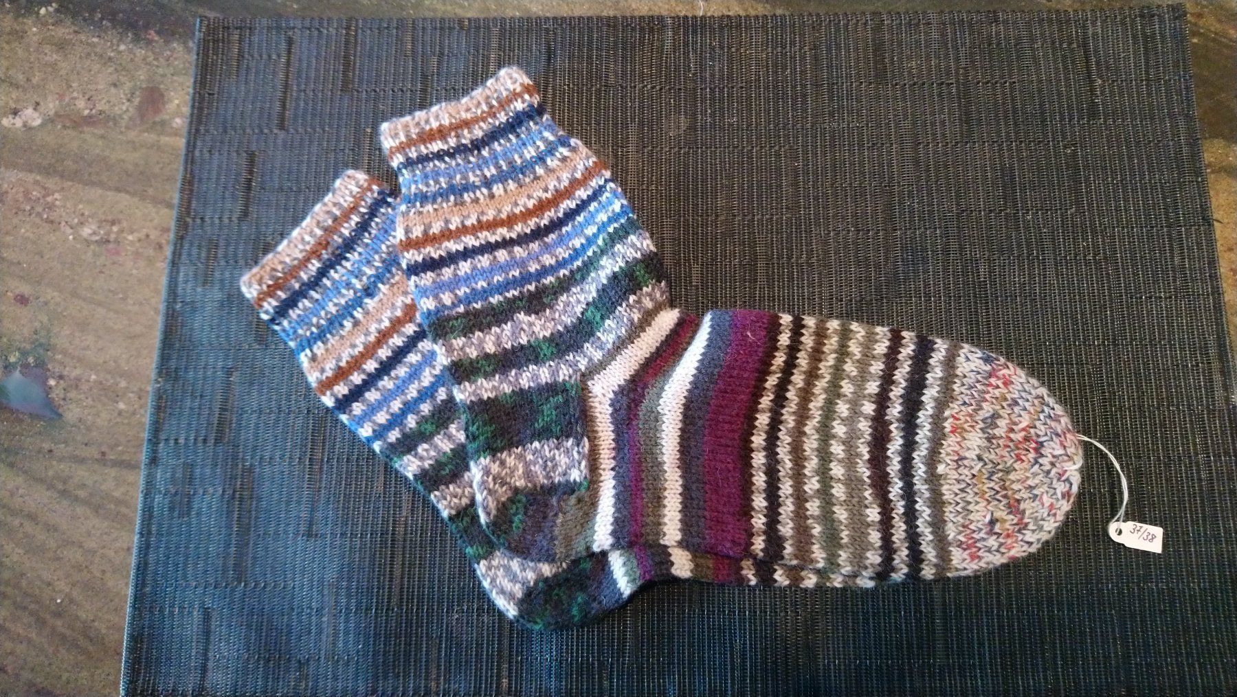 Calze: Socken gestrickt, Grösse 37/38 – Nuovo (secondo la descrizione) da Jonen venduto da h-blxgirl79 1