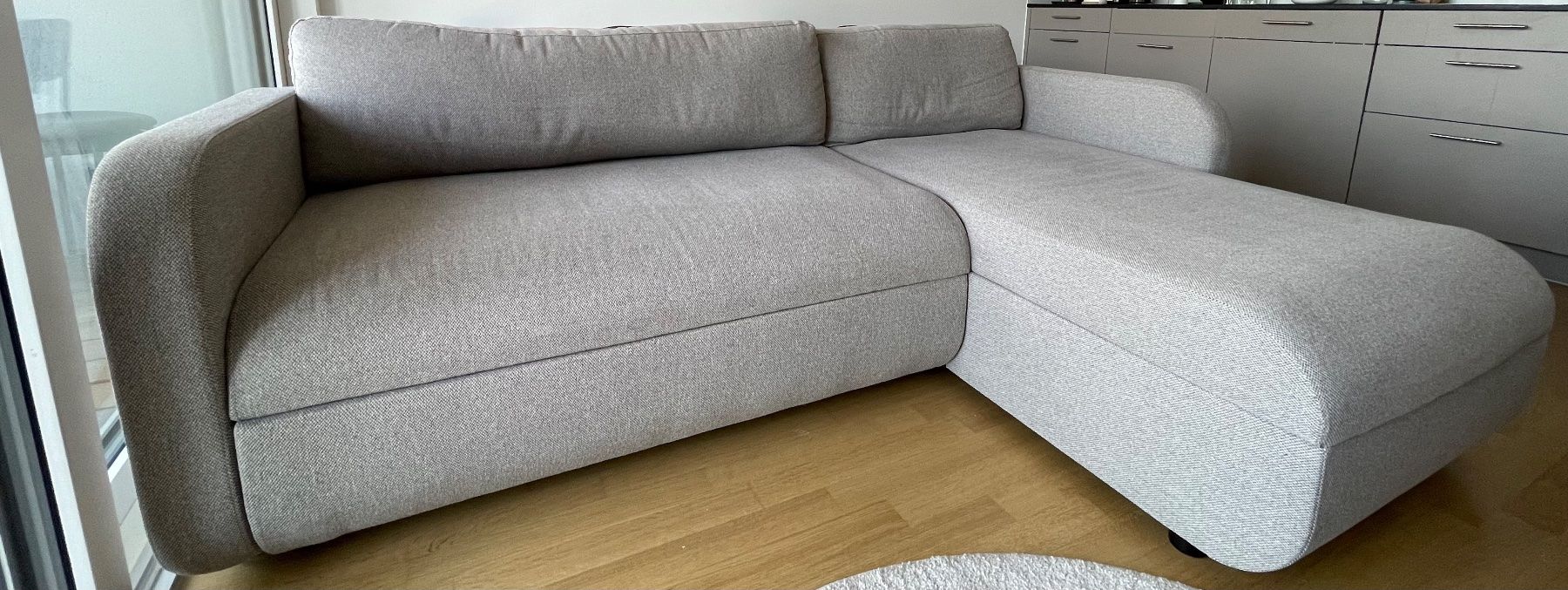 Jysk Sofas: Schlafsofa Stoff Beige – Gebraucht aus Pratteln von duro065 1