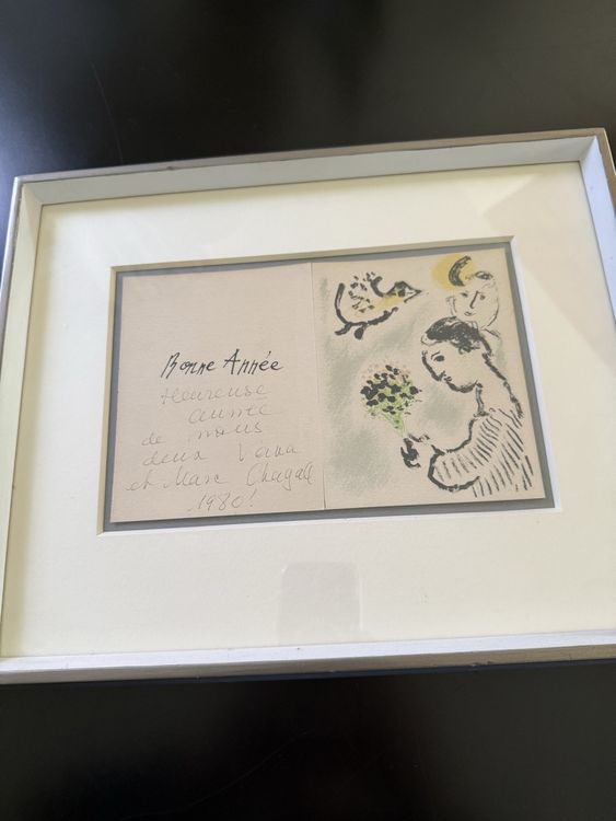 Marc Chagall Lithographie Signiert