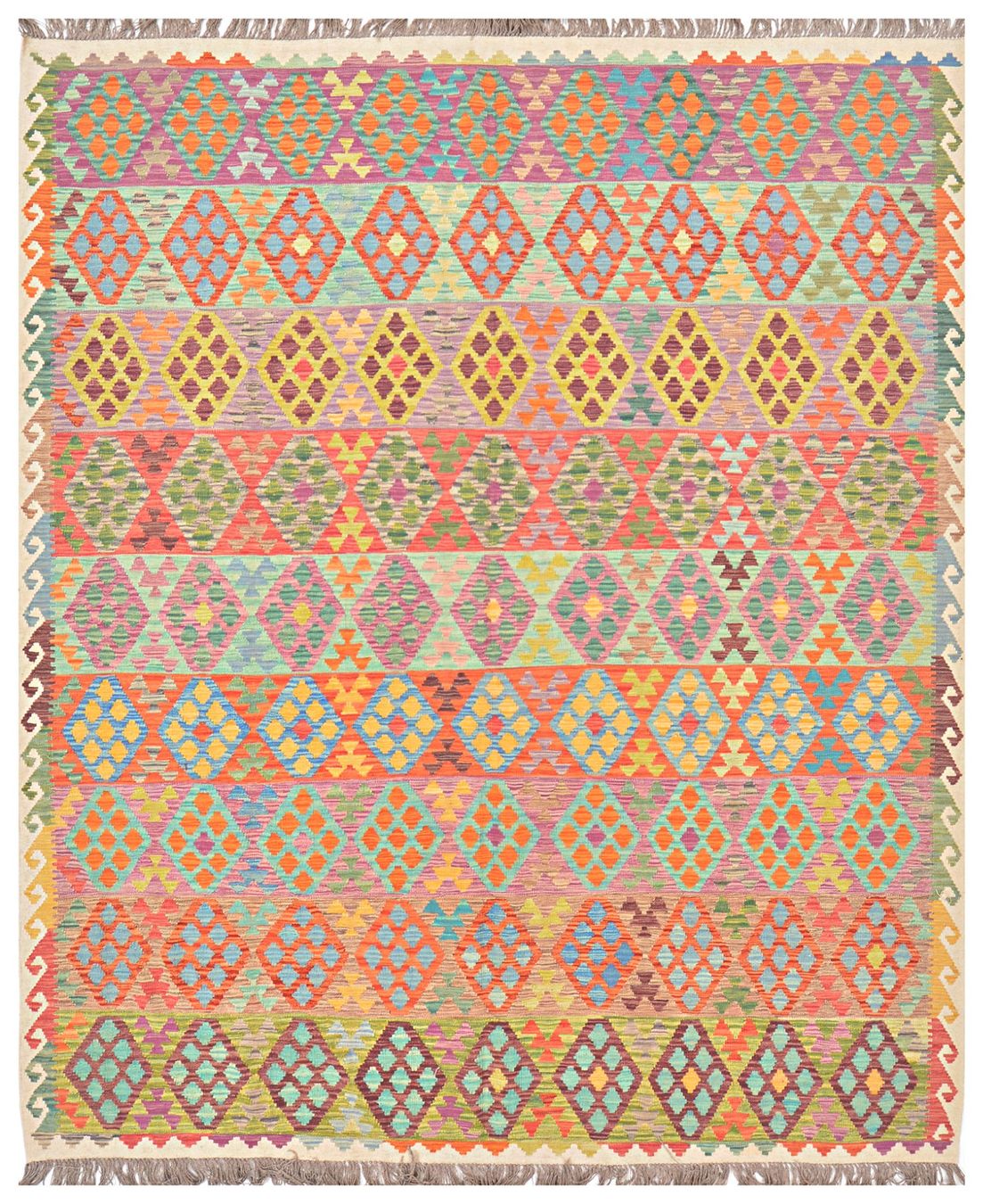 Kelim Tappeti: Oriente Kelim Teppich 300x250 cm – Nuovo e nell'imballaggio originale da Lahore venduto da Fairways79 3