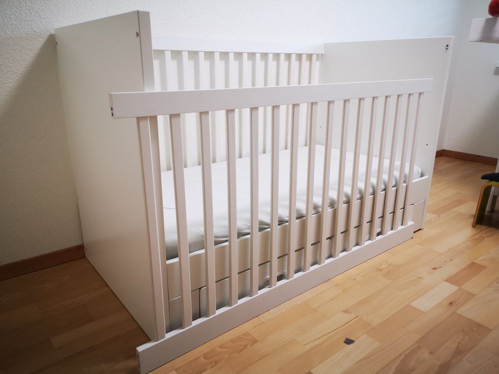 STUVA Kinderbett Ikea, 70x140 weiss, inkl. Matraze Kaufen auf Ricardo
