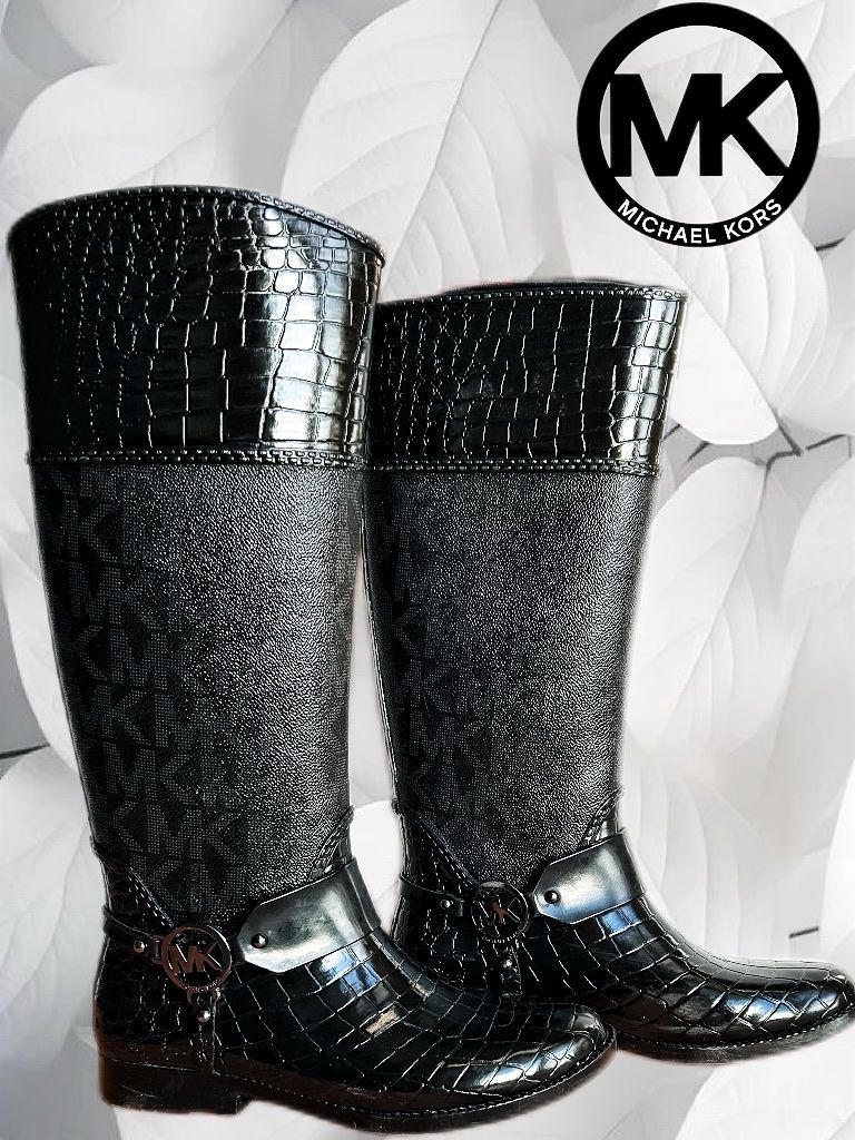 Michael Kors Scarpe da donna: Bottes Michael Kors MK Croco Tall Rainboot – Usato da Pont (Veveyse) venduto da pil_k9jp