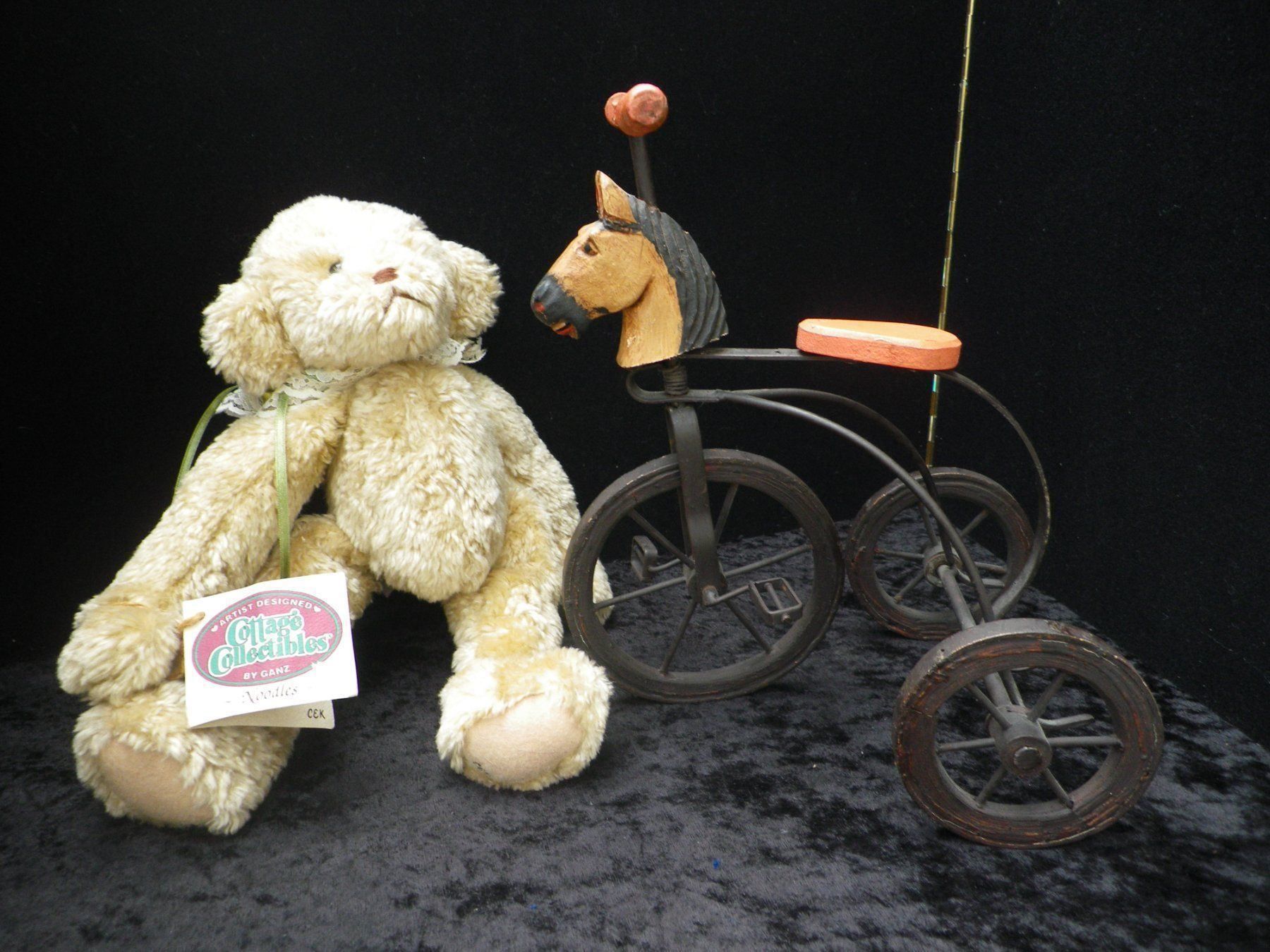 Statuette: Teddy auf Dreirad mit Pferdekopf – Usato da Reinach BL venduto da Annodomini 7
