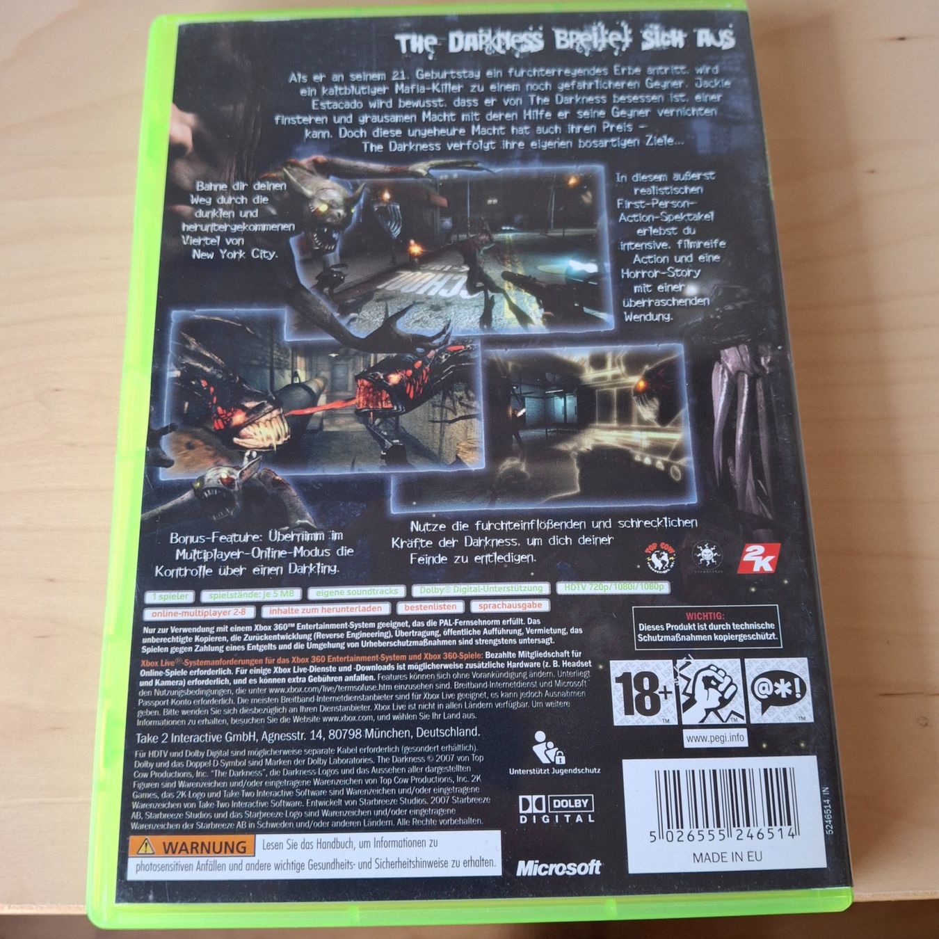 Jeux: XBOX 360 Videospiel The Darkness – D'occasion à Ipsach par Wildlifecolors 1
