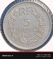 FRANKREICH - 5 FRANCS 1947 - ALUMINIUM - IN MUENZKARTON