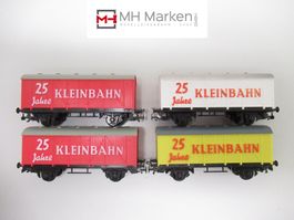 Kleinbahn 4x ged. Güterwagen "25 Jahre" Ohne OVP DC GS H0