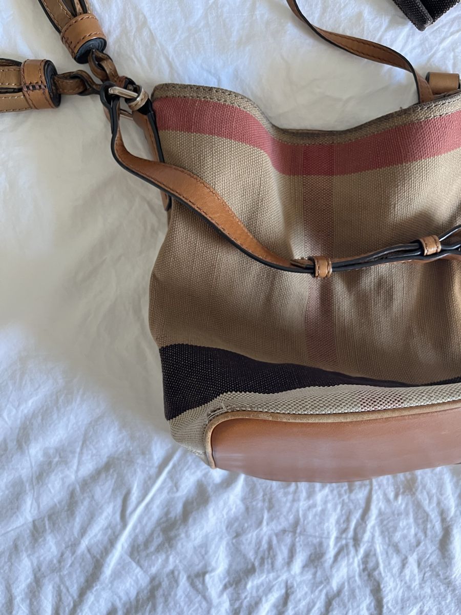 Burberry Borse da donna: Damen Tasche Burberry Nova Check Leder Leinen – Usato da Zürich venduto da vitobossha 3
