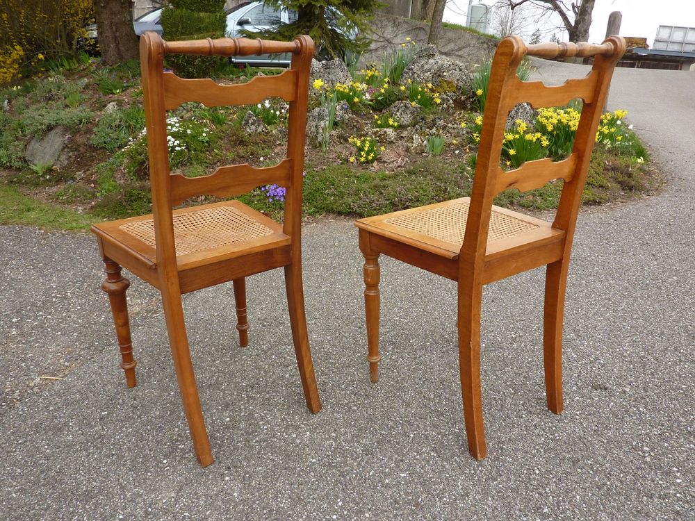 2 Stühle Bistrostühle Jugendstil Holzstühle Wienerstüle 2