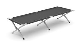 Campingbett klappbar 190 x 63 x 42 cm schwarz
