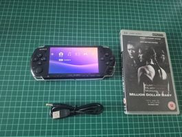 Sony PSP 3004 Black with UMD movie Million Dollar Baby