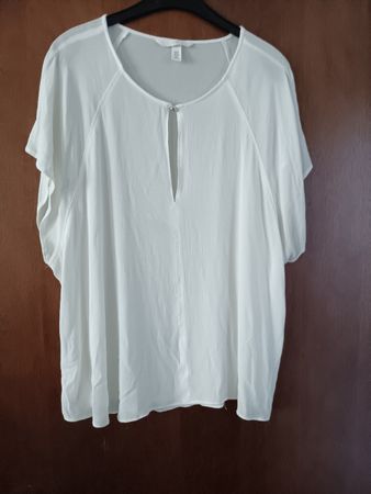 Damen Bluse weiss H&M Grösse XL guter Zustand