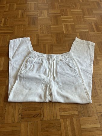 Pantalon ZARA blanc coton