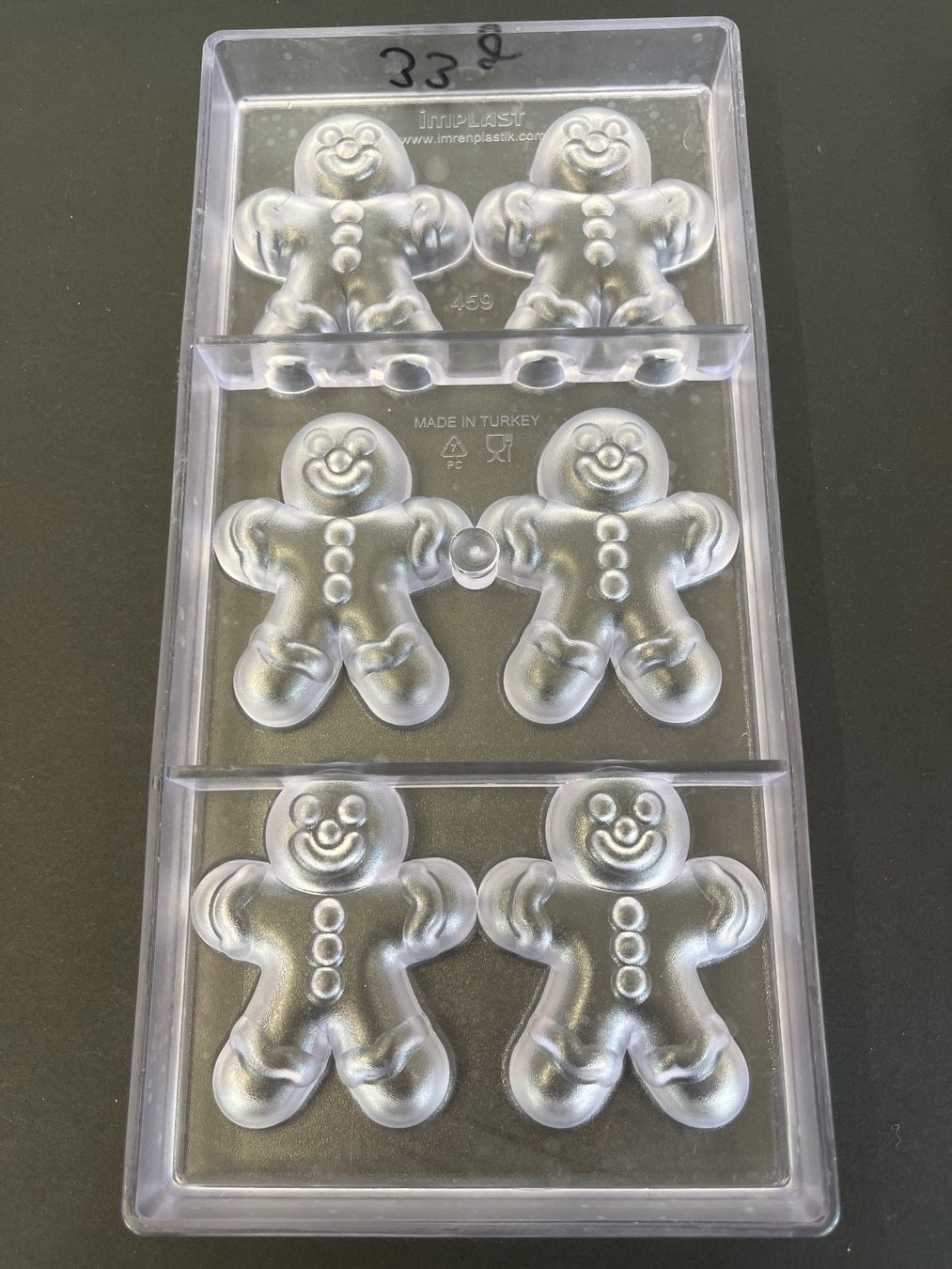 Teglie da forno: 2 Polycarbonat Schoggiformen Lebkuchenmann – Usato da Illnau venduto da flamingo007