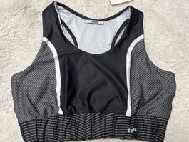 Brassière sport femme Stroida noir/blanc taille L
