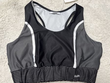 Brassière sport femme Stroida noir/blanc taille L