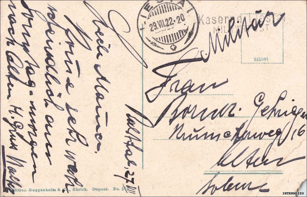 Cartoline postali: Balsthal SO // 1922 Totalansicht – Usato da Basel venduto da intermezzo12 1