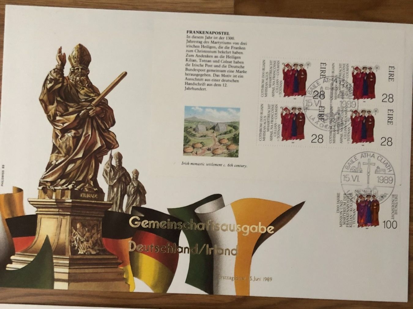 Alle Briefmarken: 4x Maximum-Karten Deutschland/Irland FDC 15.6.89 – Neu (gemäss Beschreibung) aus Landquart von interesse63 2