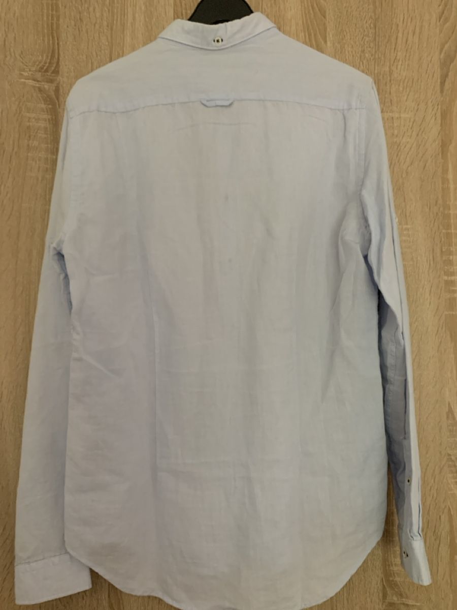 Zara Camicie: Zara Man Hemd GR M Chambray Baumwolle hellblau – Usato da Nussbaumen AG venduto da brigitebardot 2