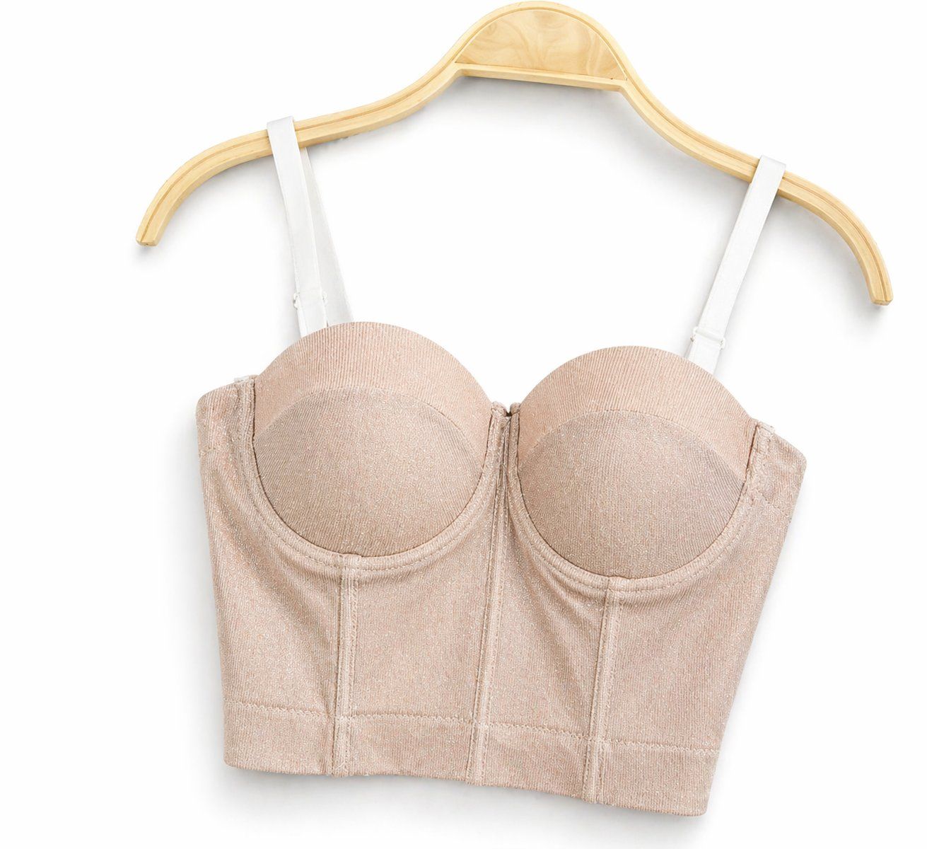 Top: Bustier Beige Glitzer Gr. S – Nuovo e nell'imballaggio originale da Fully venduto da VaneaSelection 1