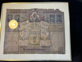 Affiche Suisse Première Guerre Mondiale Rationnement 1914-19