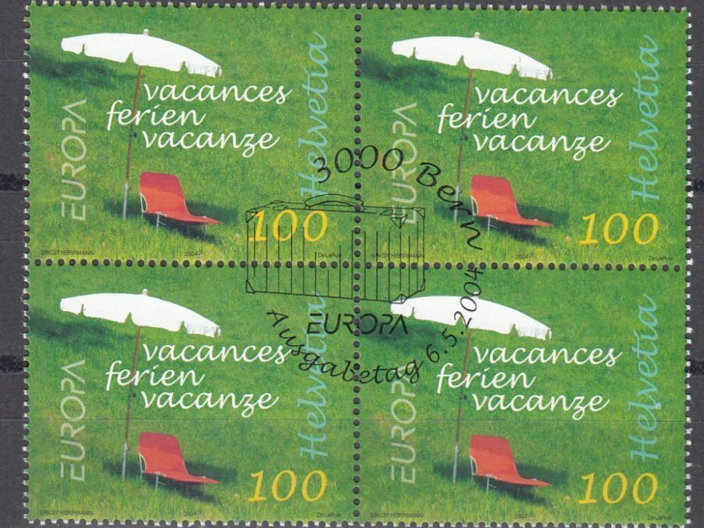 Alle Briefmarken: SBK 1122 im 4er-Block mit ET – Gebraucht aus Bürglen TG von StampGraf
