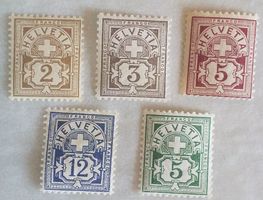 4022B) 58B-65B, Ziffermarken postfrisch Kt. 134.-