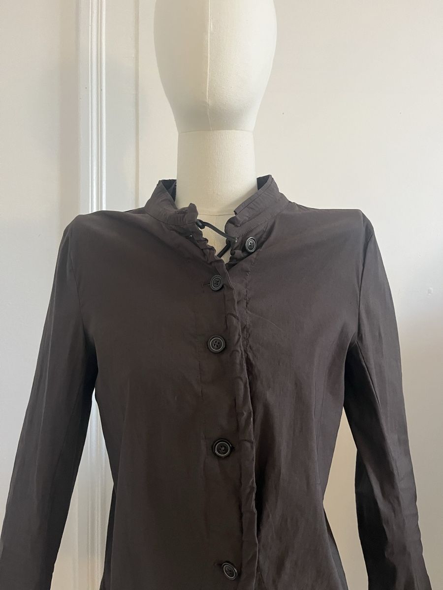 Giacche: Unique Asymmetric Black Cotton Jacket, Size Medium – Usato da Zürich venduto da Melina.A 1