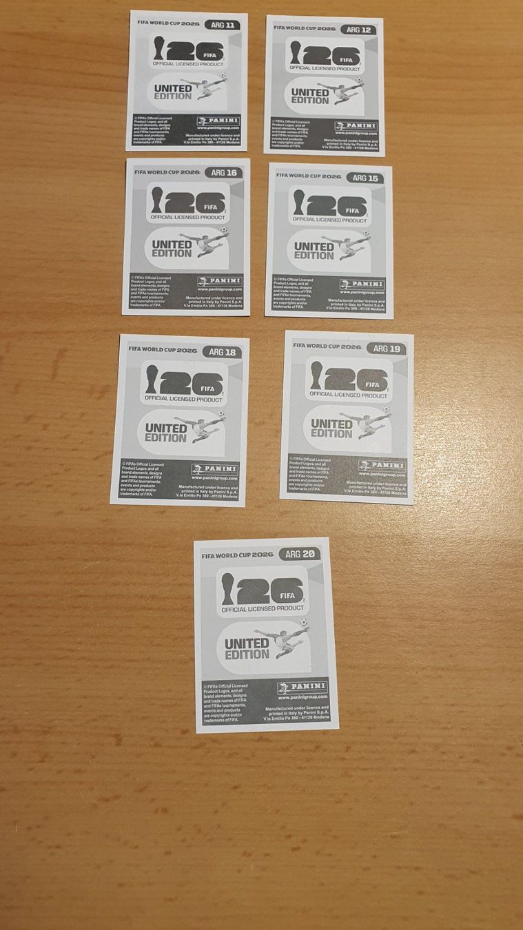 Panini Sammelbilder & Trading cards: Panini Sticker WM 2026 - ARG sieben Sticker – Neu (gemäss Beschreibung) aus Beromünster von boeggy 1