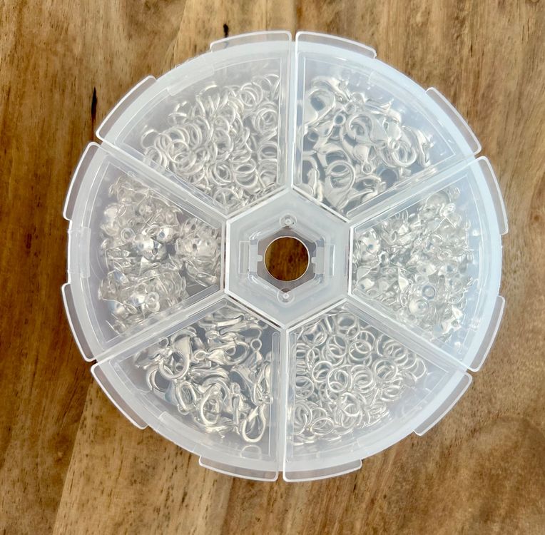 Homoyoyo 2 Stück Trennverbinder Silber - Mehrschichtige Kettenverschlüsse