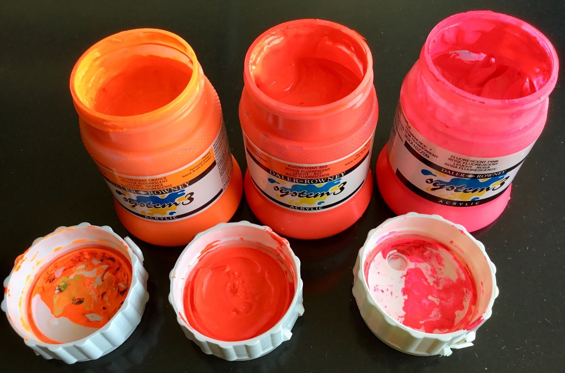 Colori: Neon Acrylfarben | 3 Dosen à 250 ml – Usato da Eggersriet venduto da Wiese61 1