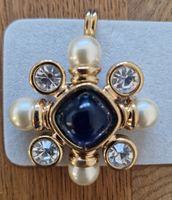 Vintage Statement Brosche / Anhänger Cabochon