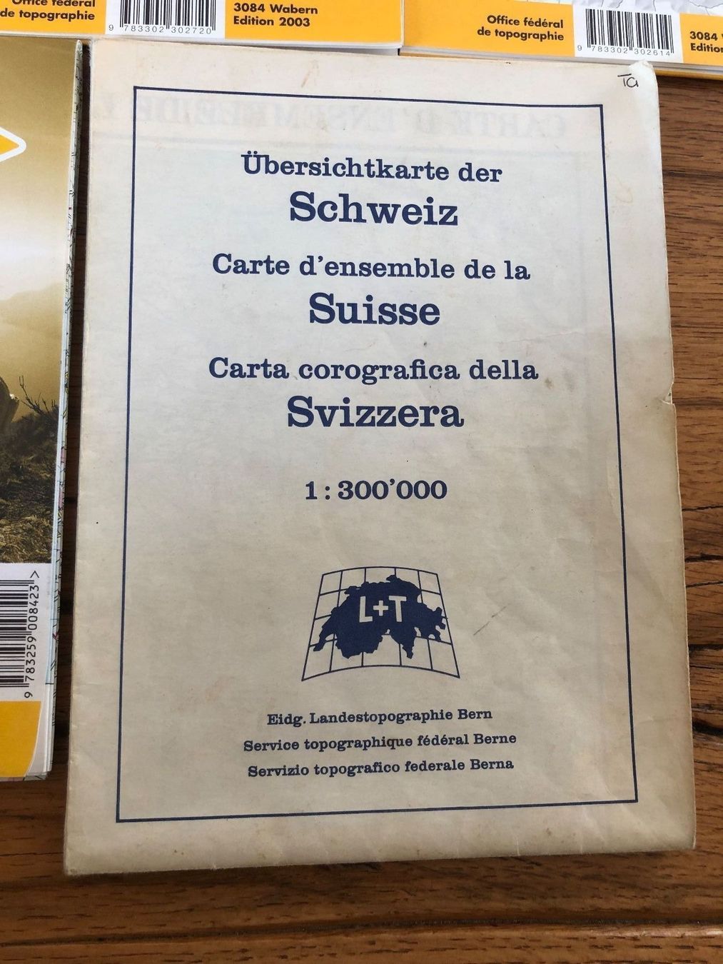 Landkarten & Atlanten: 8 Landkarten der Schweiz – Gebraucht aus Walenstadt von Stregab 1