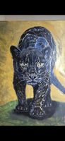 Acrylgemälde Panther 80 × 100 cm handgemalt Unikat „FOCUS“
