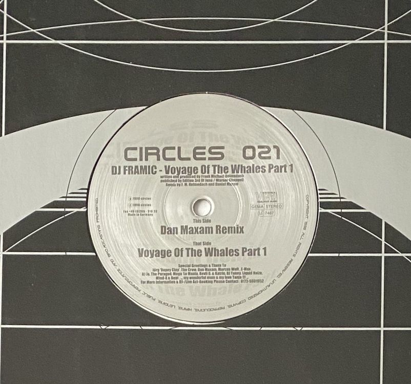 DJ Framic Voyage Of The Whales (Part 1) (Trance) (Gebraucht) in Flums