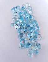 Vrai Lot. von 4.10ct Natur Topas 5 Stk. Edelsteine Blau