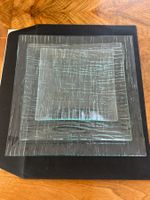 Elegantes 3er-Set quadratische Glasplatten – 3 Grössen