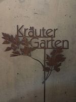 Garten Kräuter Deko aus rostigem Eisen