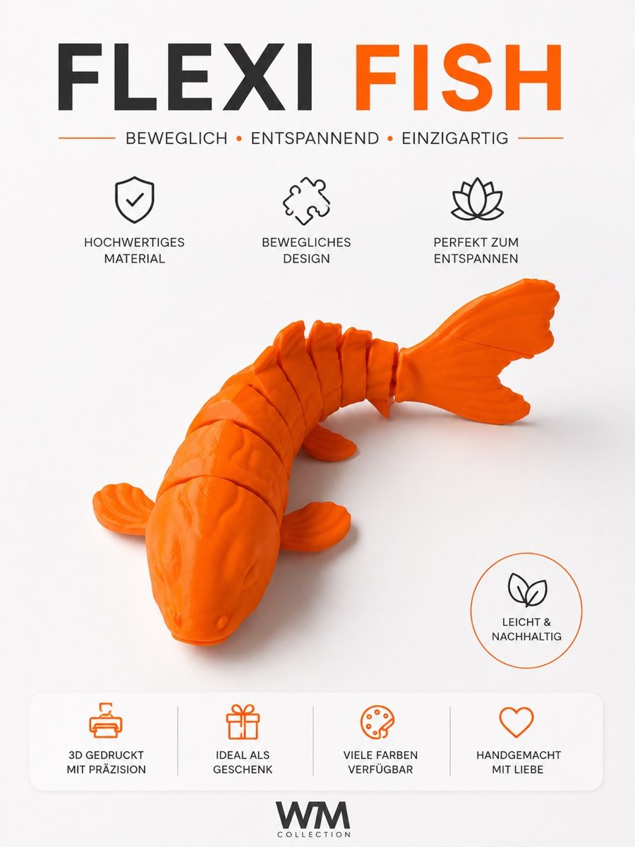 Giocattoli: Flexi Fish – Nuovo e nell'imballaggio originale da Alchenflüh venduto da Kasek3D