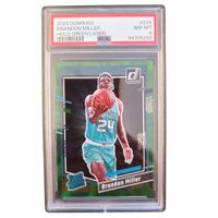 2023 Donruss Holo Green Laser Brandon Miller Rookie PSA 8