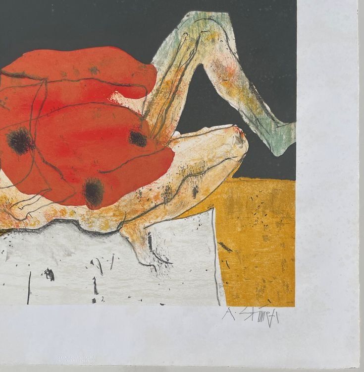 AUGUST STIMPFL LITHOGRAPHIE SIGNIERT NUMMERIERT 3