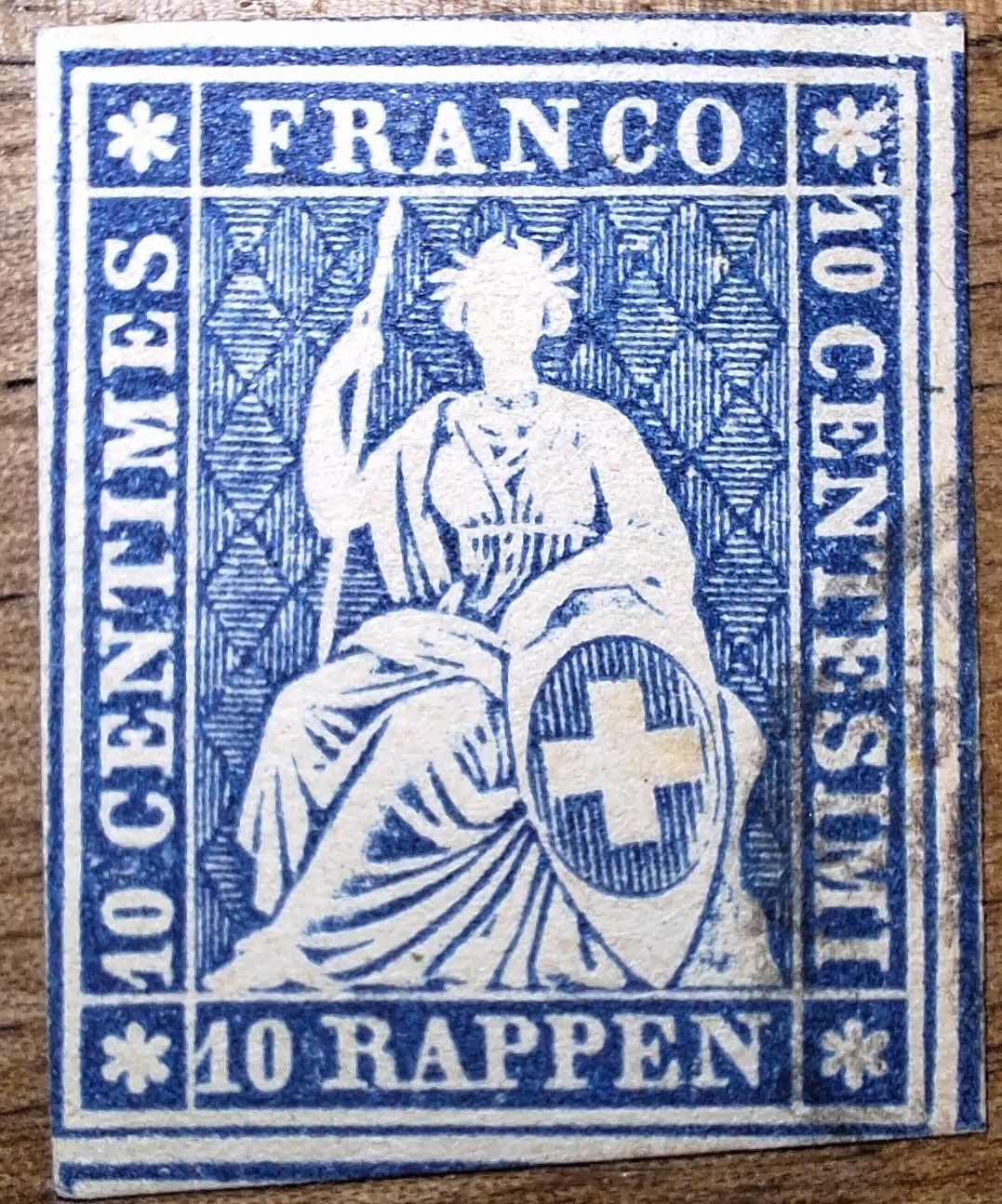 Alle Briefmarken: Strubel 23G Kat. 40.- – Gebraucht aus Balgach von SIMEON27