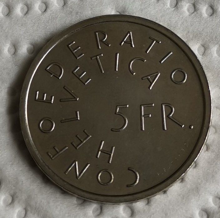 Alle Münzen: 5 Fr. Conföderatio Helvetica 1975 – Neu (gemäss Beschreibung) aus Liestal von Ciccoo