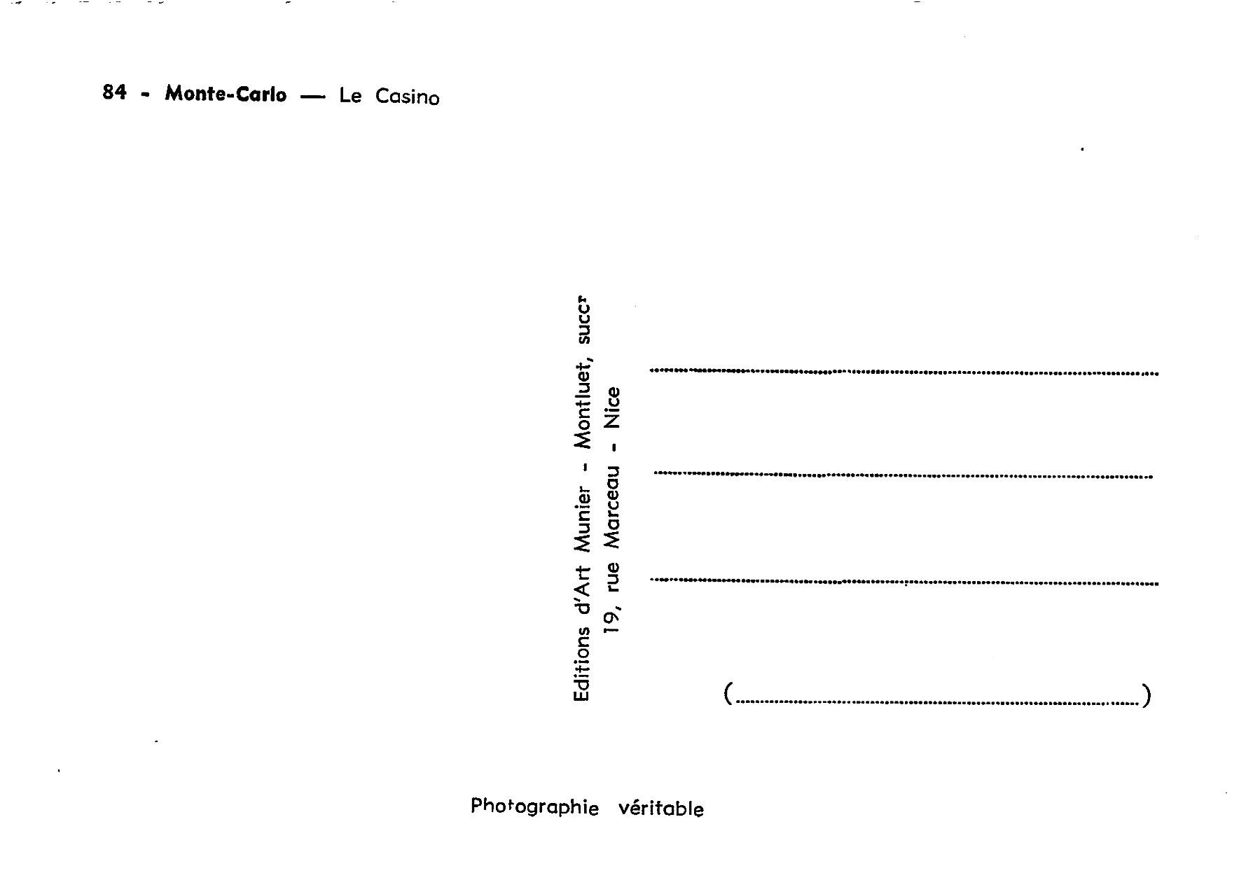 Ansichtskarten: 3x Monaco, La Cote d'Azur – Gebraucht aus Ottikon b.Kemptth. von Neptun1974 3