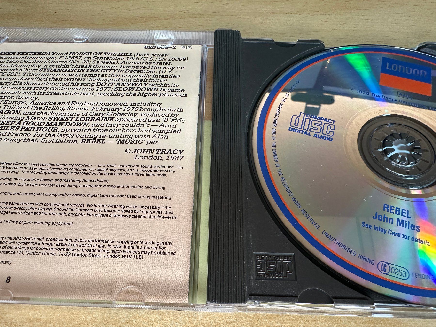 CD: Y3 John Miles – Rebel – Usato da Rikon im Tösstal venduto da Alpenmutz 2