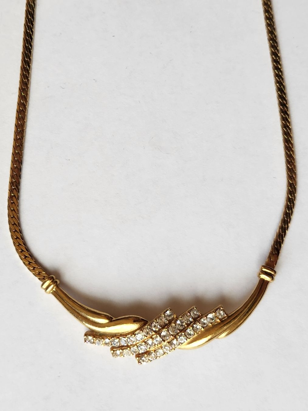 Catenine: Goldkette mit Strass, Vintage, Avon – Usato da St. Gallen venduto da GIULESGG 8