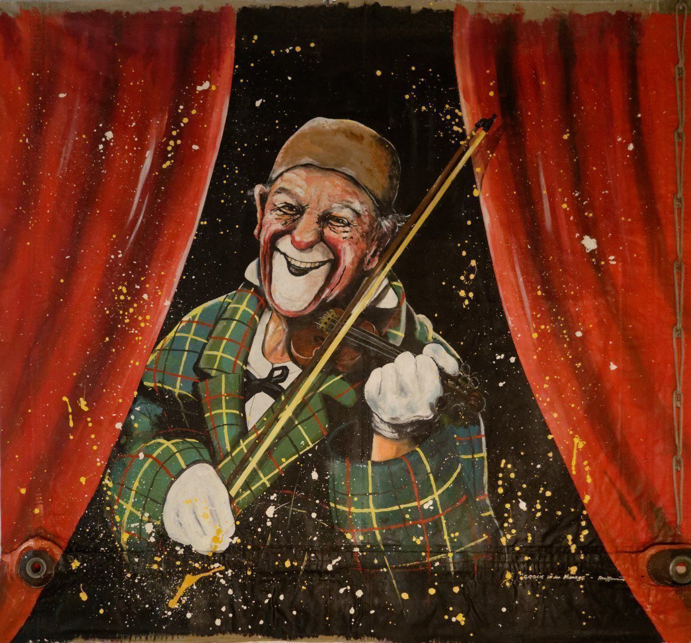 Dipinti: Grock- Clown: Vier Öl- / Acryl- Gemälde – Usato da Dielsdorf venduto da mar_7f2q