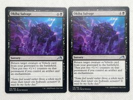 2x Magic Card Okiba Salvage NEO 118/302 U
