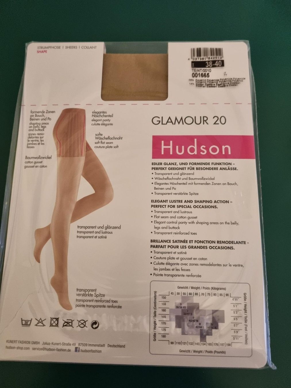 Calze & Collant: STRUMPFHOSE GR. 38-40 FARBE TEINT – Nuovo e nell'imballaggio originale da Zofingen venduto da Felpa 2
